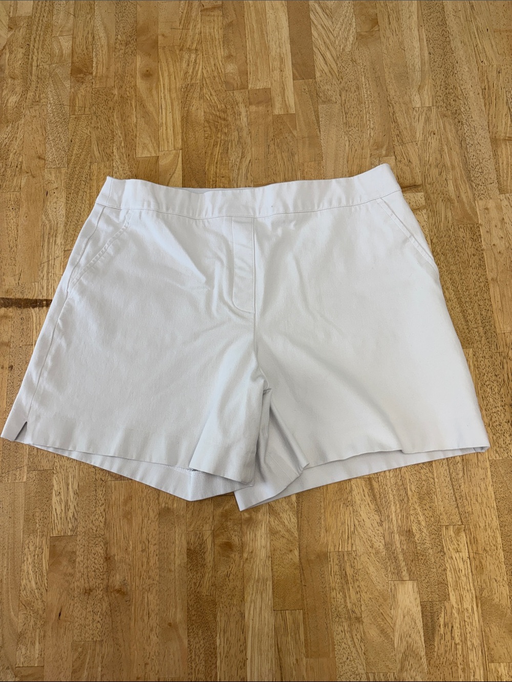 SPANX Women's White High-Waist Stretch Shorts
